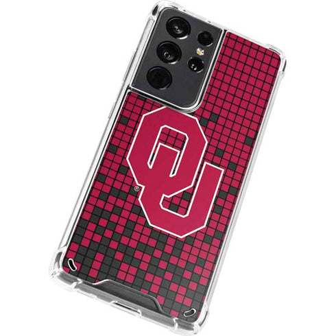 University of Oklahoma Sooners Red Digi Galaxy S21 Ultra 5G Clear Case